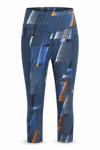 Womens UK Size 6 Marks and Spencer Regular Fit Cropped Blue Leggings