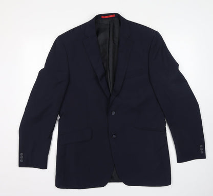 Mens UK Size 42 Preworn Regular Blue Suit Jacket
