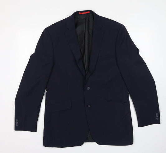 Mens UK Size 42 Preworn Regular Blue Suit Jacket