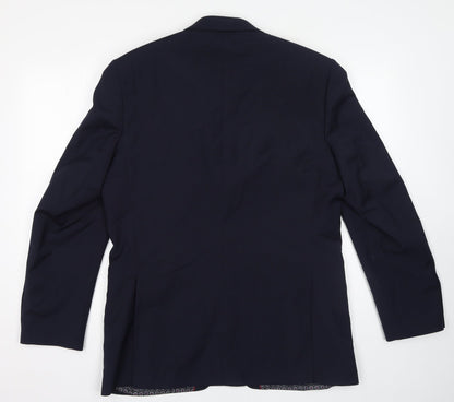 Mens UK Size 42 Preworn Regular Blue Suit Jacket