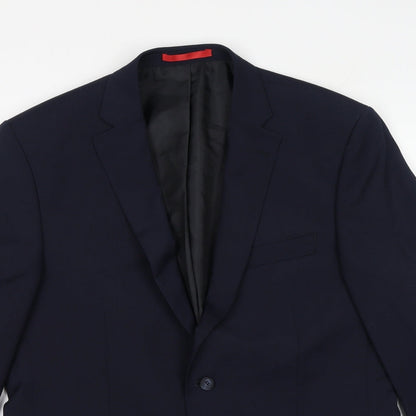 Mens UK Size 42 Preworn Regular Blue Suit Jacket