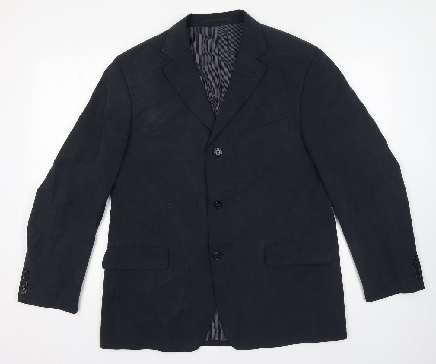 Mens UK Size 42 Marks and Spencer Regular Blue Suit Jacket