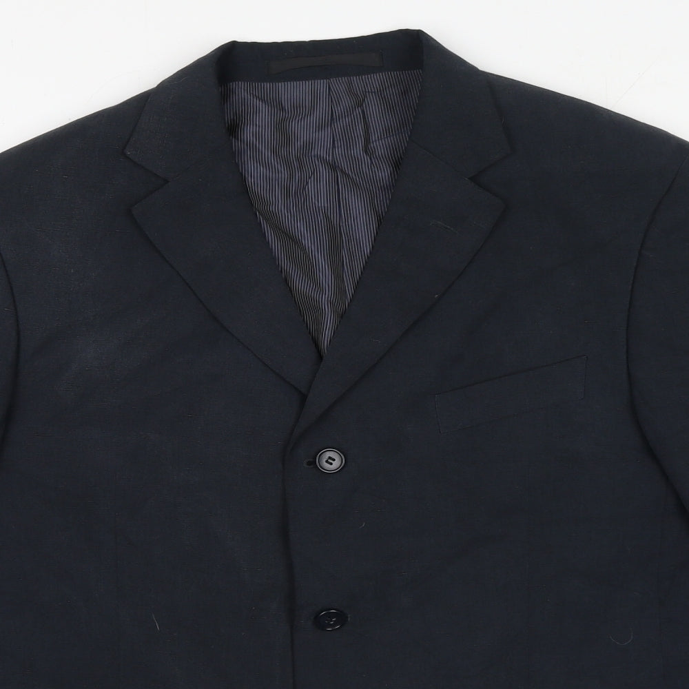 Mens UK Size 42 Marks and Spencer Regular Blue Suit Jacket