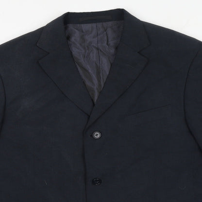 Mens UK Size 42 Marks and Spencer Regular Blue Suit Jacket