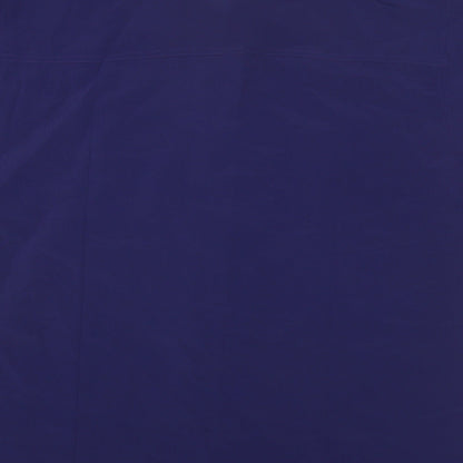 EXTRA Womens Blue Polyester Basic Button-Up Size 10 Collared