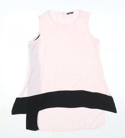 Womens UK Size 10 Roman Pink Basic Blouse