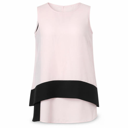 Womens UK Size 10 Roman Pink Basic Blouse