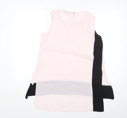 Womens UK Size 10 Roman Pink Basic Blouse