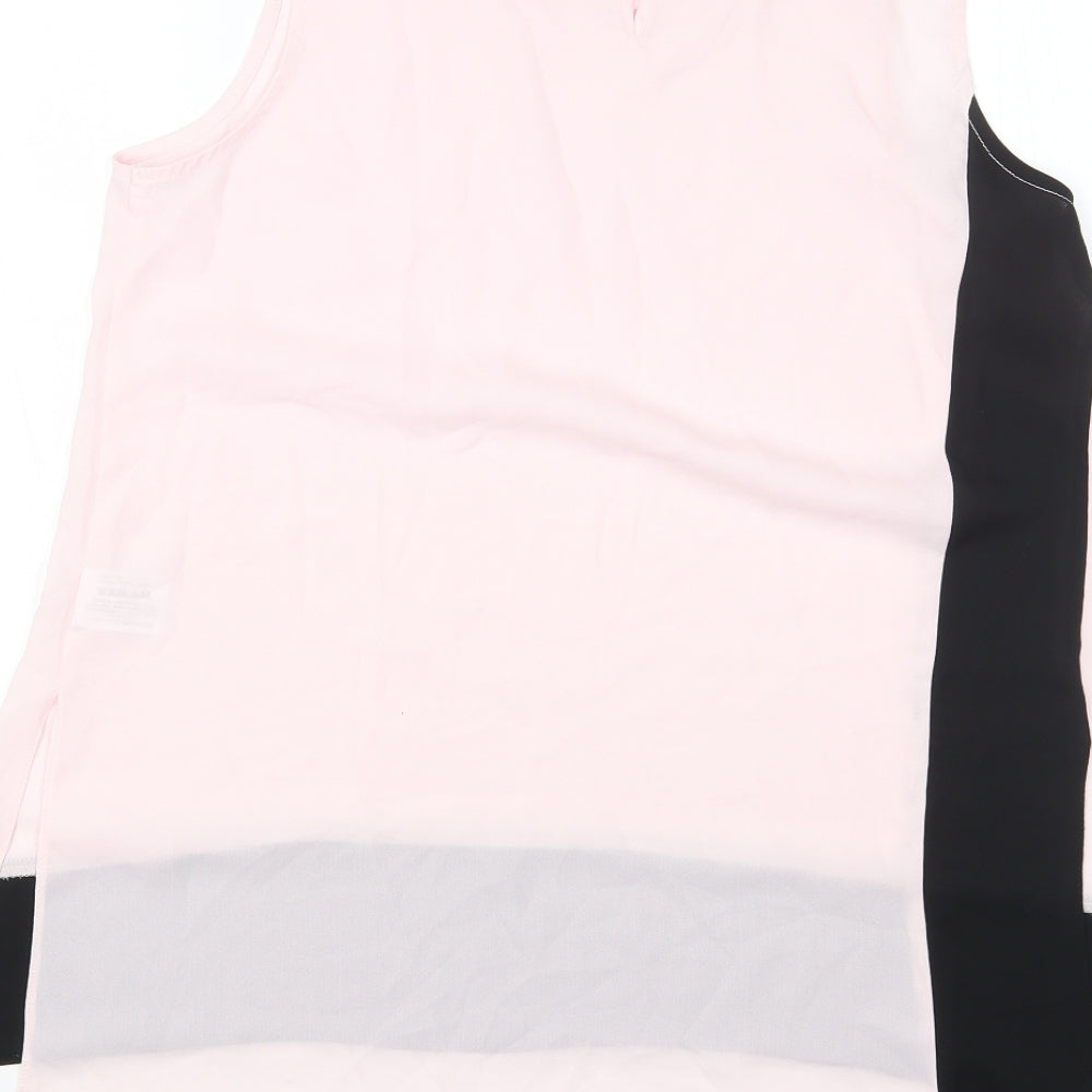 Womens UK Size 10 Roman Pink Basic Blouse