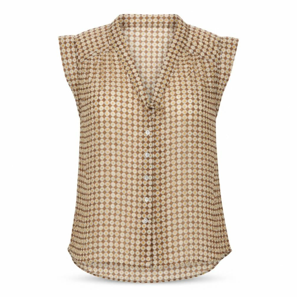 Womens UK Size 10 Primark Beige Basic Blouse