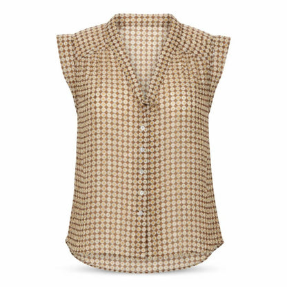 Womens UK Size 10 Primark Beige Basic Blouse