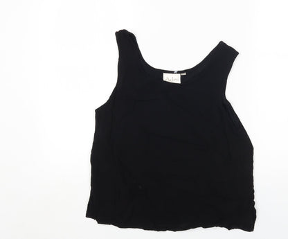 Womens UK Size L Adini Black Basic Tank