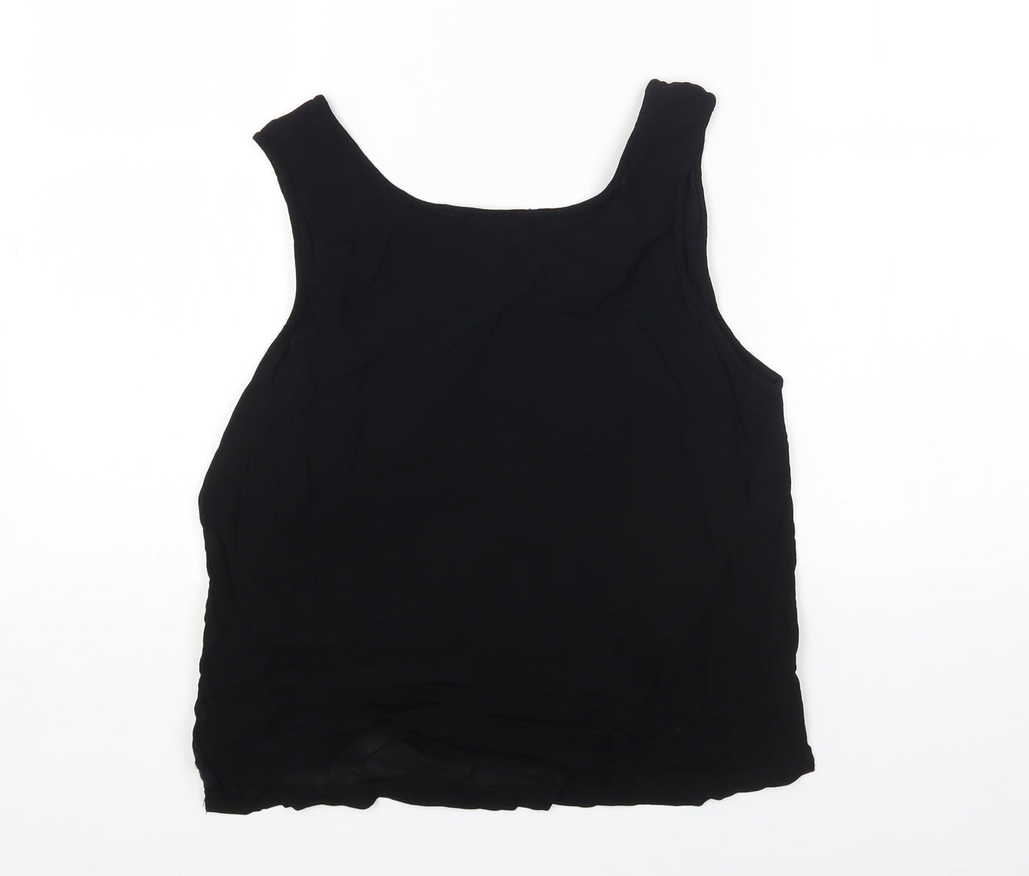 Womens UK Size L Adini Black Basic Tank