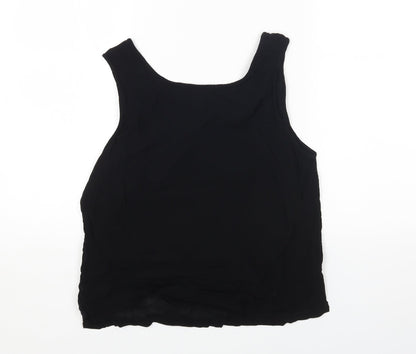 Womens UK Size L Adini Black Basic Tank