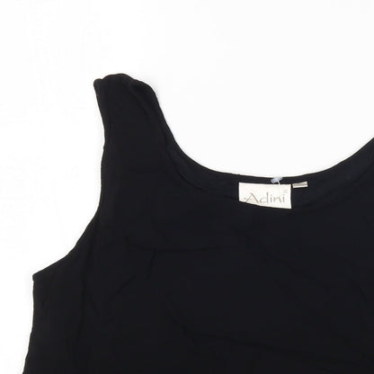 Womens UK Size L Adini Black Basic Tank