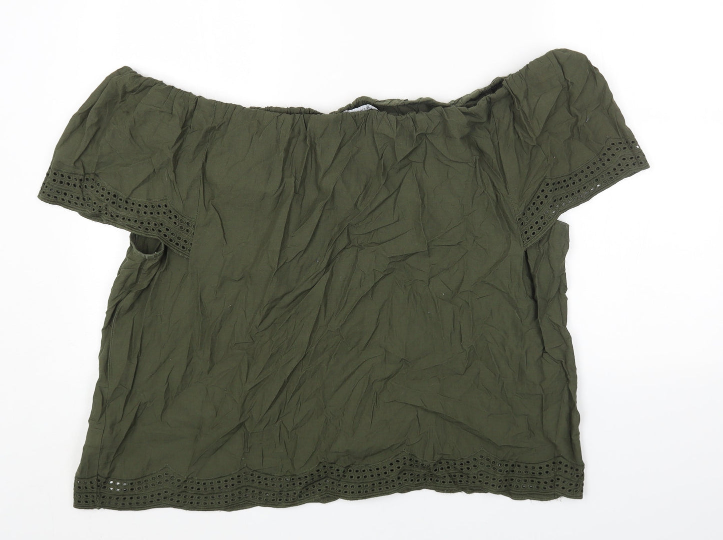 Womens UK Size 18 Dorothy Perkins Green Basic T-Shirt