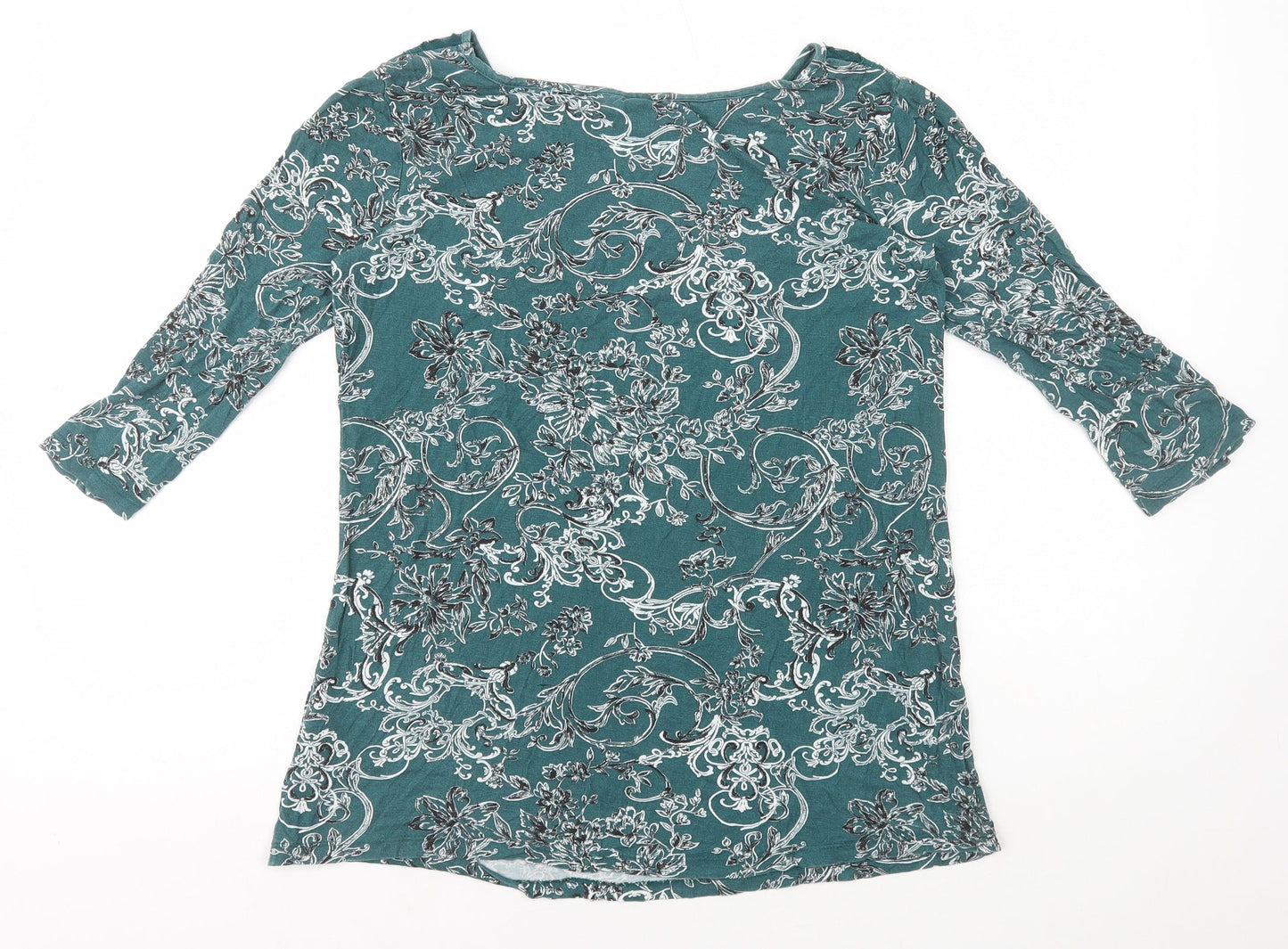 Womens UK Size 6 NEXT Green Basic T-Shirt