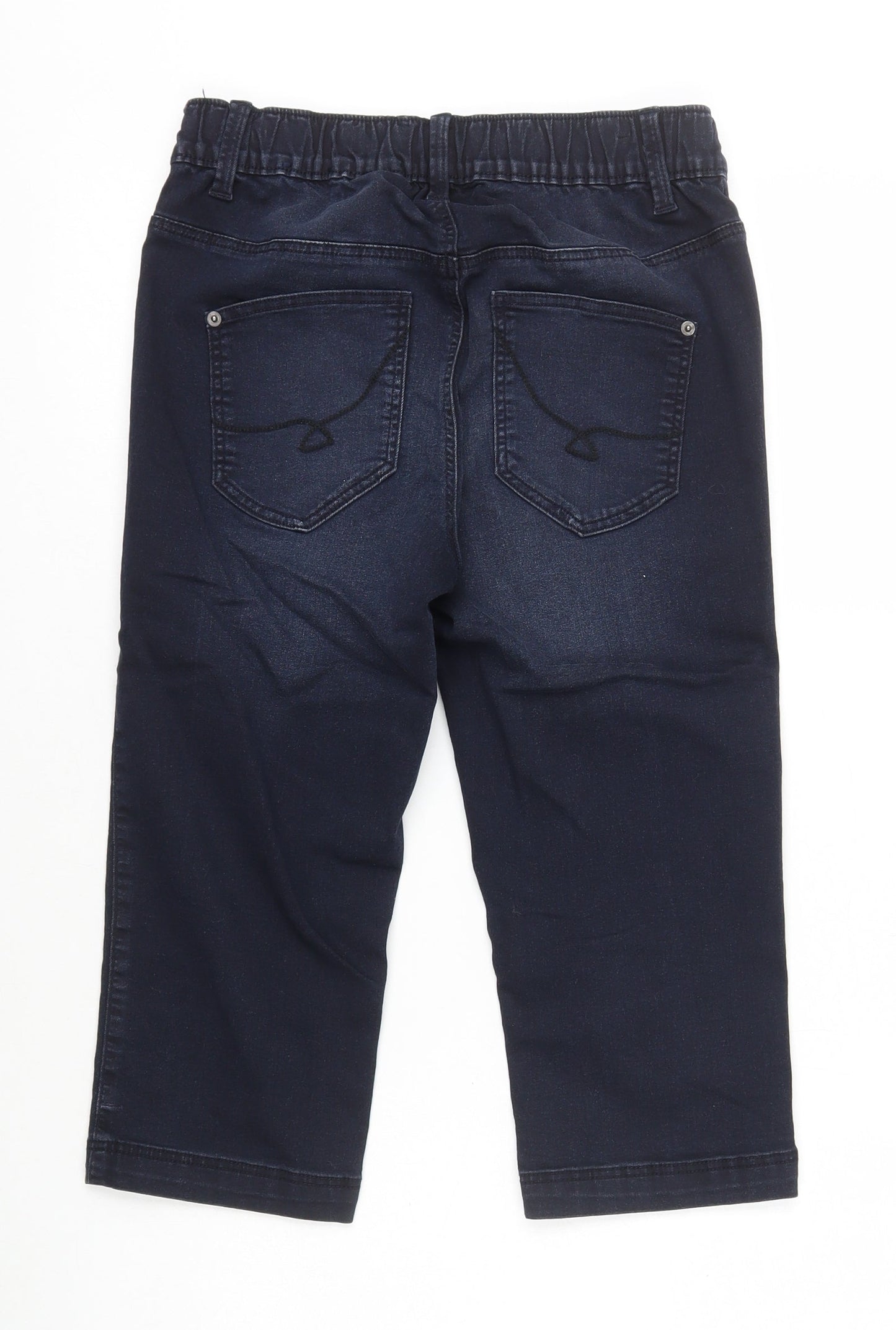 Ms Mode Girls Blue Cotton Straight Jeans Size 14 Years Regular