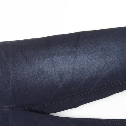 Ms Mode Girls Blue Cotton Straight Jeans Size 14 Years Regular