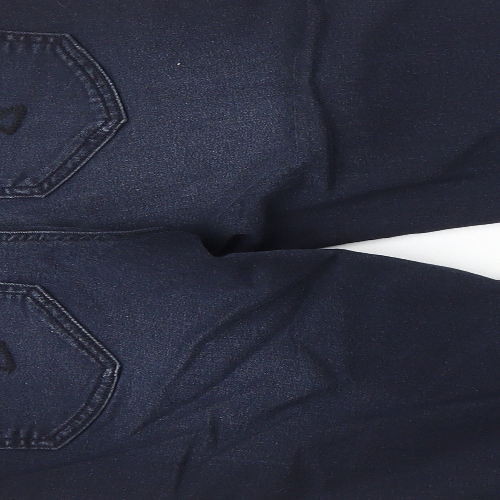 Ms Mode Girls Blue Cotton Straight Jeans Size 14 Years Regular