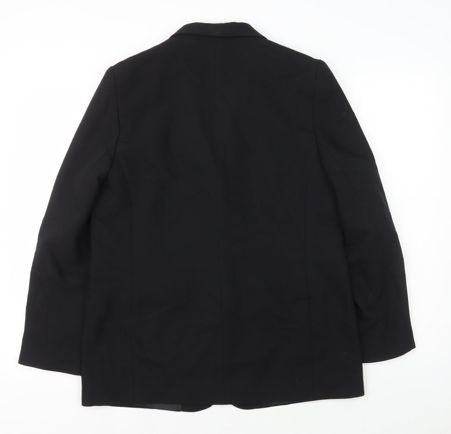 Bonmarché Womens Black Polyester Jacket Blazer Size 14