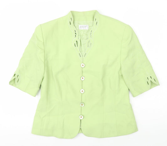 Basler Woman's Green Shirt Jacket, size 14.