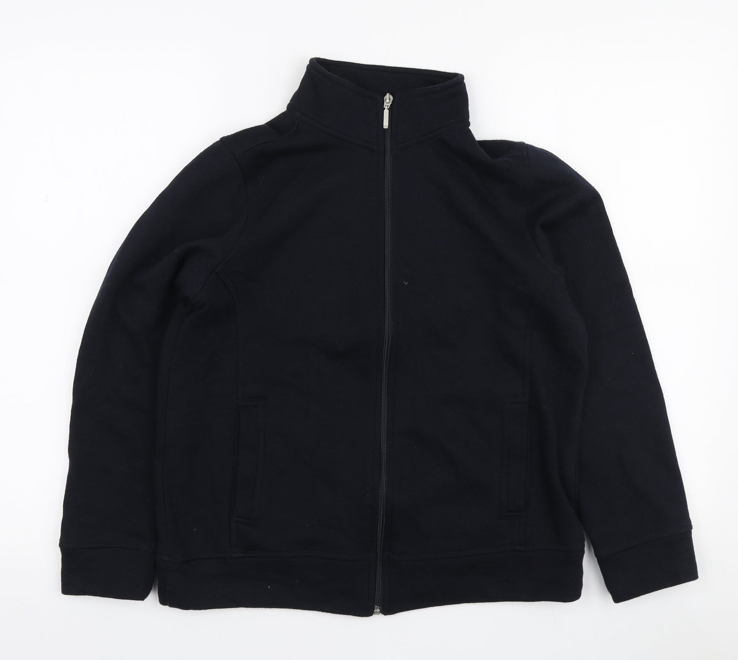 Bonmarché Womens Blue Polyester Full Zip Sweatshirt Size S Zip