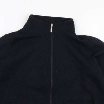 Bonmarché Womens Blue Polyester Full Zip Sweatshirt Size S Zip