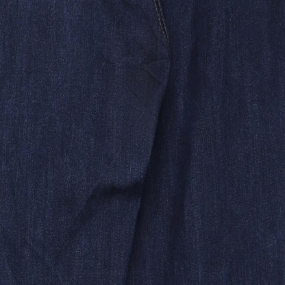 Levi's Womens Blue Cotton Skinny Jeans Size 34 in L31 in Regular Zip