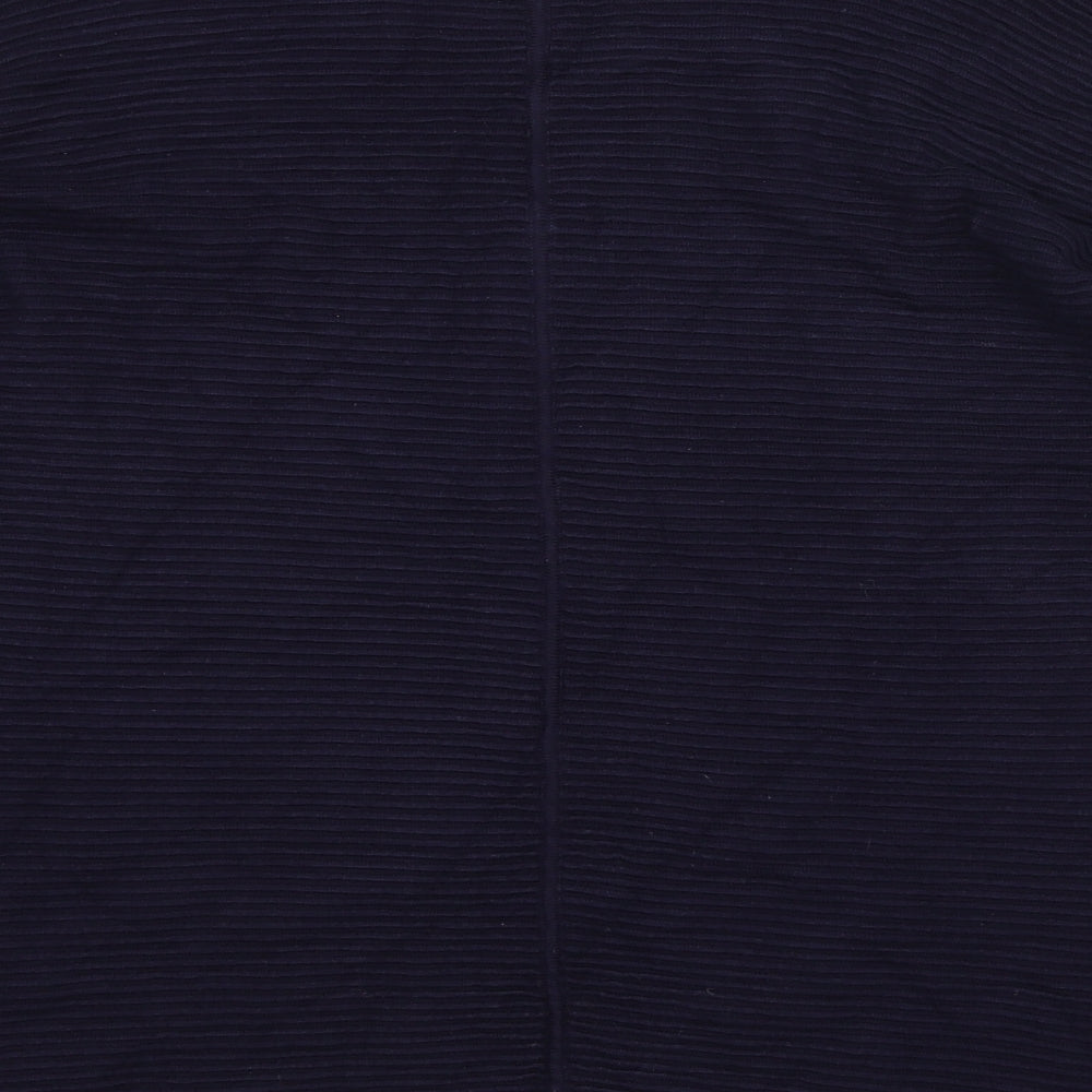 F&F Womens Blue Round Neck Viscose Pullover Jumper Size 14