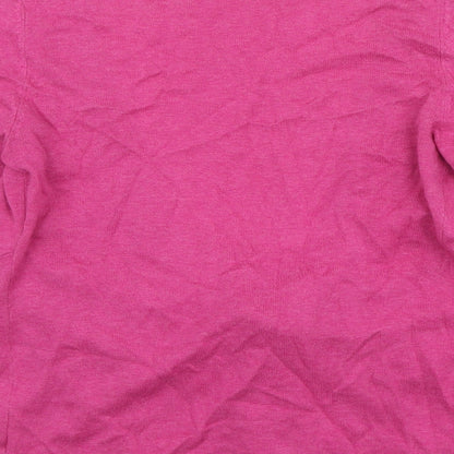 Womens UK Size S Jackpot Pink Cardigan Jumper