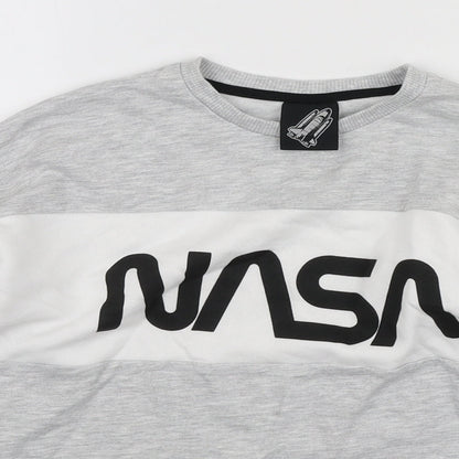 George Girls Grey Polyester Pullover Sweatshirt Size 9-10 Years Pullover - NASA