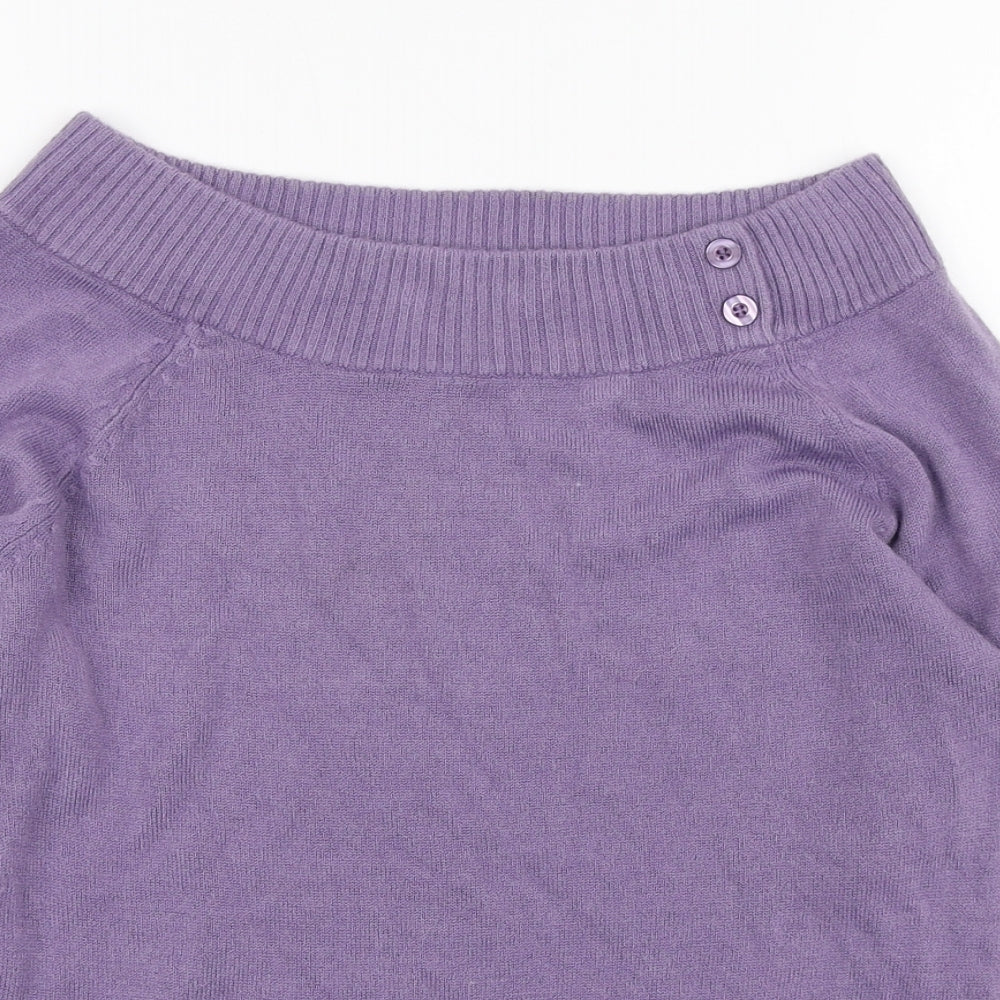 Womens UK Size 12 Editions Purple Pullover Jumper