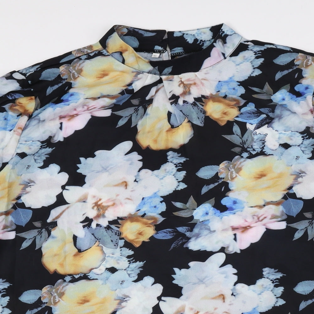 Womens UK Size XL Preworn Multicoloured Basic Blouse