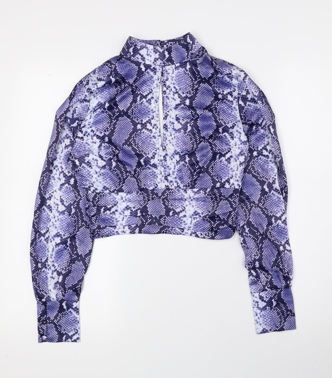 Womens UK Size 6 Topshop Blue Basic Blouse