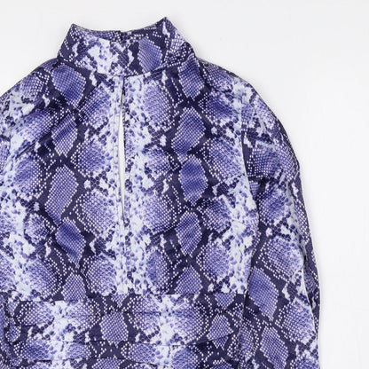 Womens UK Size 6 Topshop Blue Basic Blouse