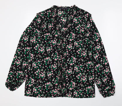 Womens UK Size 8 Marks and Spencer Multicoloured Basic Blouse
