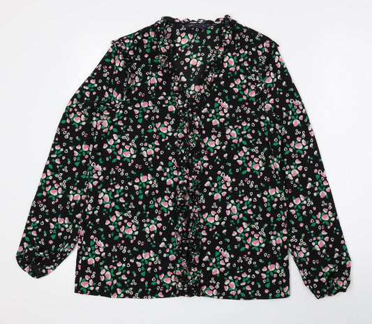 Womens UK Size 8 Marks and Spencer Multicoloured Basic Blouse