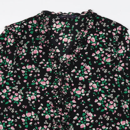 Womens UK Size 8 Marks and Spencer Multicoloured Basic Blouse