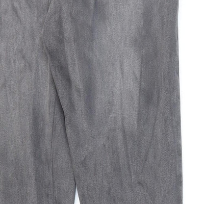 George Womens Grey Cotton Skinny Jeans Size 10 L28 in Regular Zip