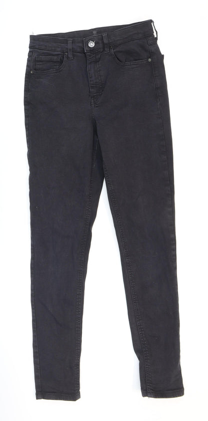 Mens UK Size 28 in Topshop Regular Fit Skinny Black Jeans