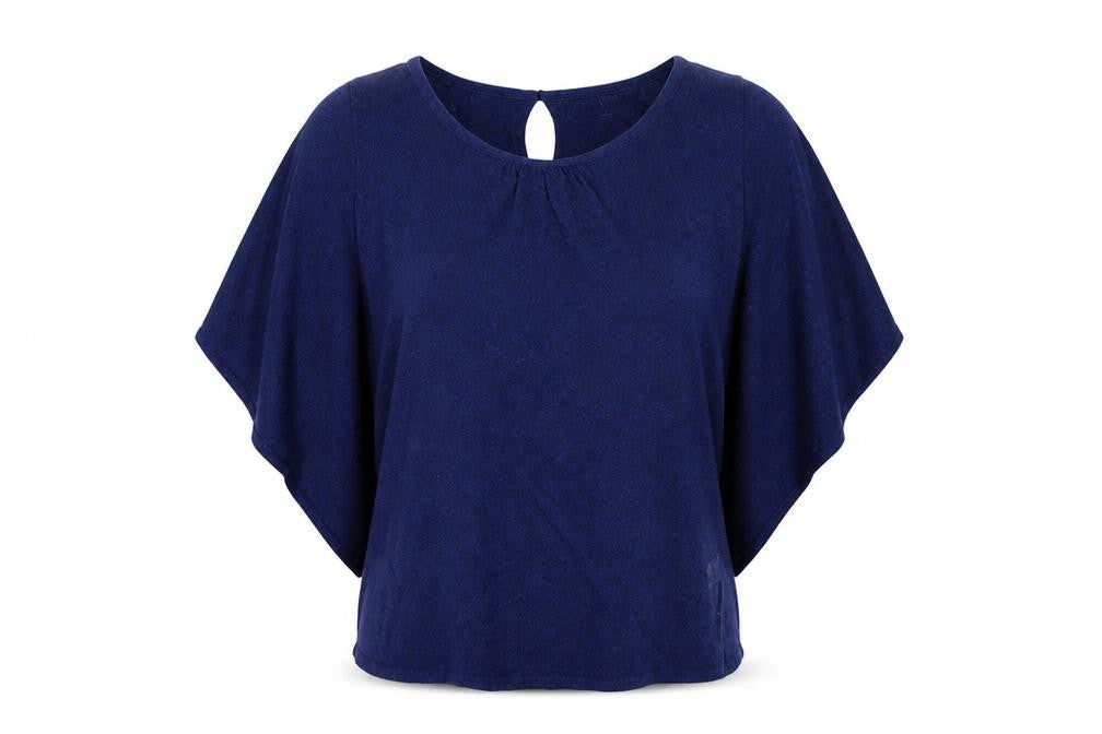 Womens UK Size M Principles Blue Basic T-Shirt
