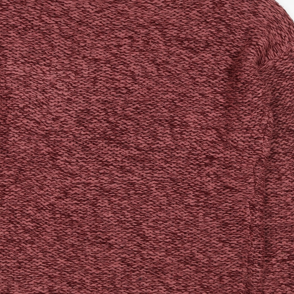 MiM Womens Red Round Neck Acrylic Pullover Jumper Size XL