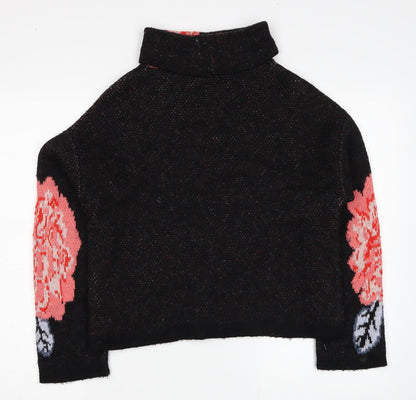 Womens UK Size S Marks and Spencer Black Pullover Jumper