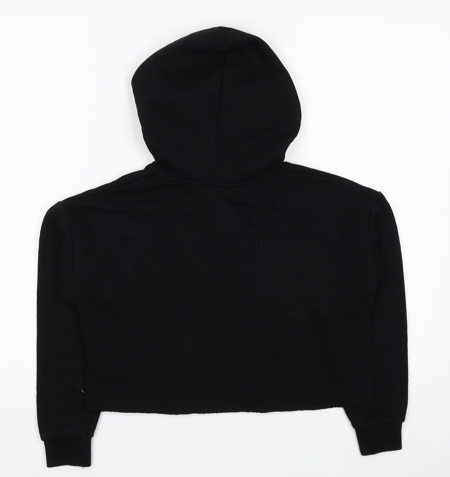 New Look Girls Black Cotton Pullover Hoodie Size 10-11 Years Pullover - Friends