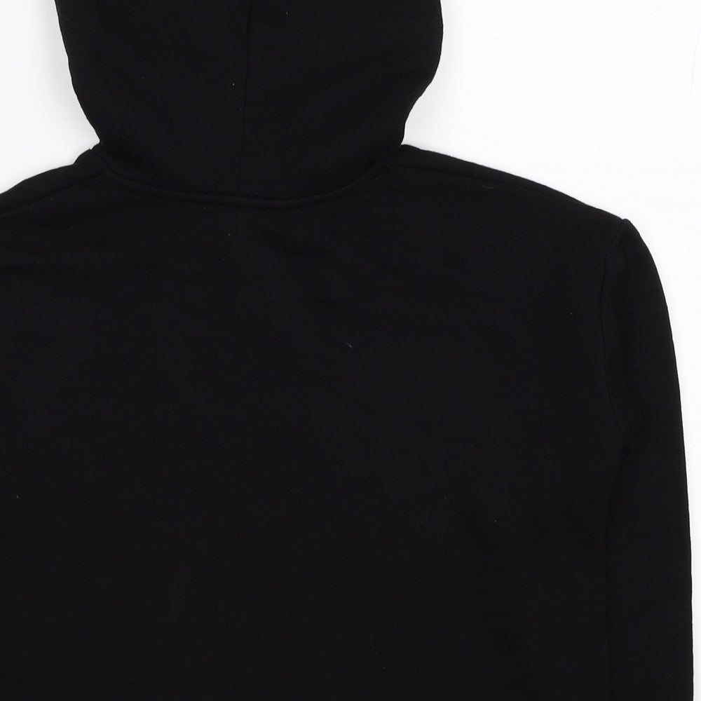New Look Girls Black Cotton Pullover Hoodie Size 10-11 Years Pullover - Friends