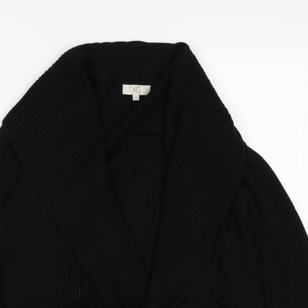 Womens UK Size M CC Fashion Black Cardigan Jumper