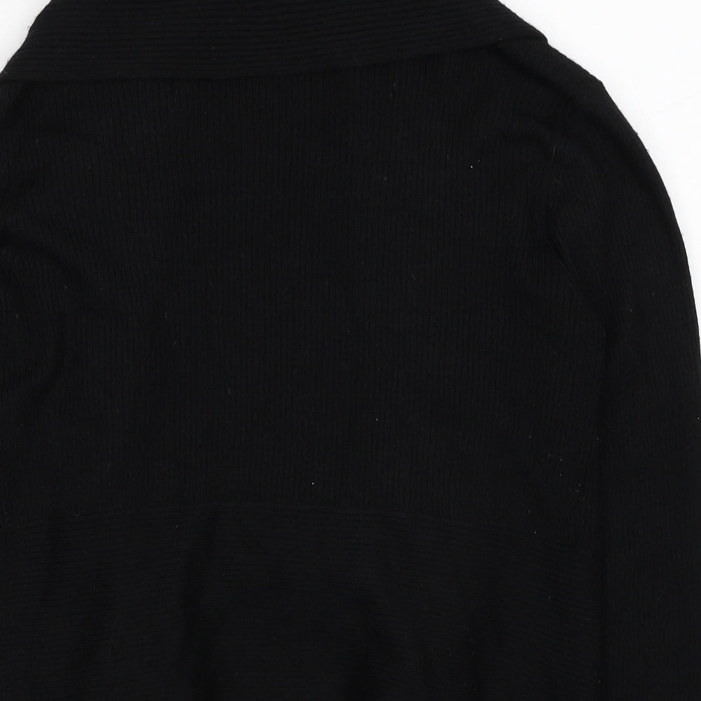 Womens UK Size M CC Fashion Black Cardigan Jumper