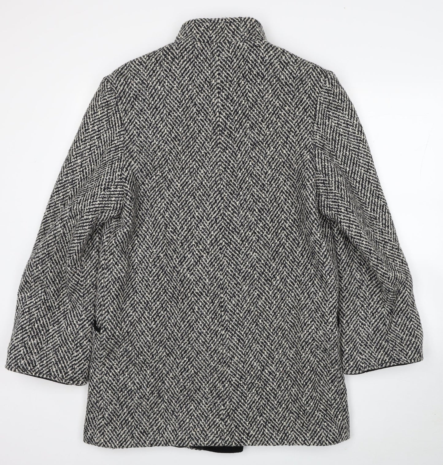 Womens UK Size 12 BHS Black Pea Coat