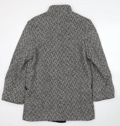 Womens UK Size 12 BHS Black Pea Coat